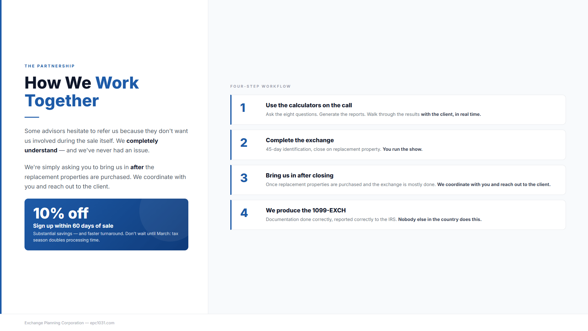 Slide 19: How We Work Together